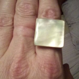 Beautiful 925 Silver Adjustable Cocktail Ring